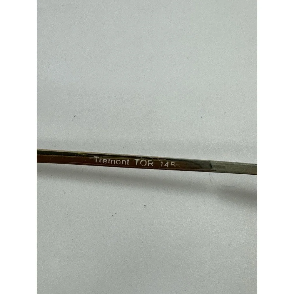 Tremont Tor Vtg 80 Aviator Dbl Bridge Eyeglasses Frames 58-16-145 Tortoise Shell